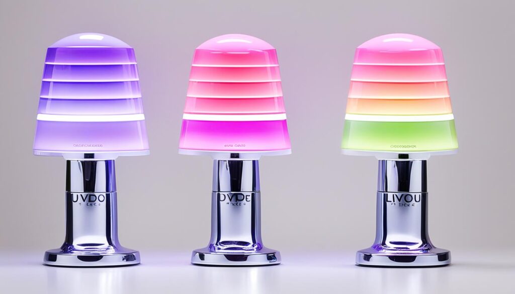 różnice między lampami UV a LED
