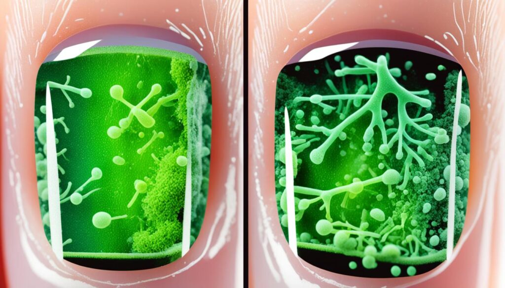zielona bakteria na paznokciu przyczyny